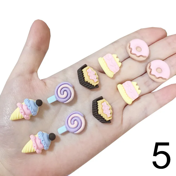 Children's Pink Butterfly Shell Clip-on Earrings, 5 Pairs