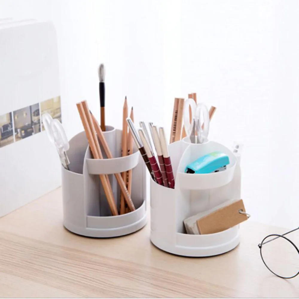 

Desktop Organizer Compartment Pen Holder Multi-Function Storage Box Creative Office Supplies Stationery Storage Stand Holder