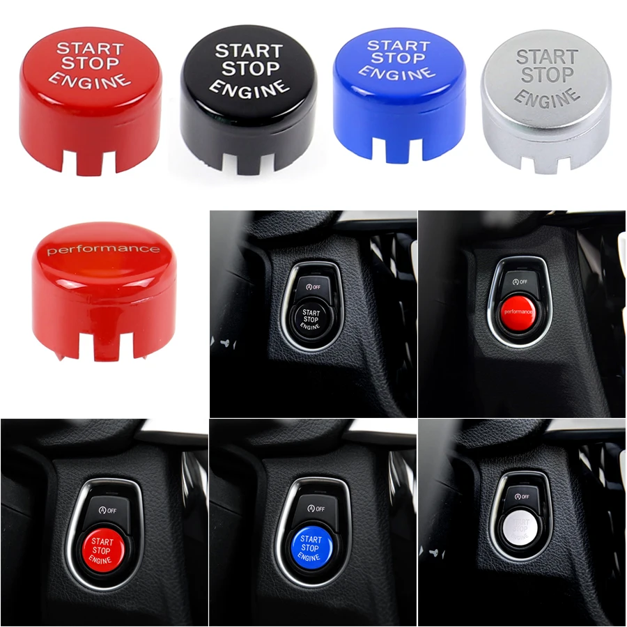 Start Stop Engine A Key To Start Engine Start Button Cover For BMW F Chassis F20 F30 F34 F10 F48 F52 F15 F16 F25 F26 Car Style