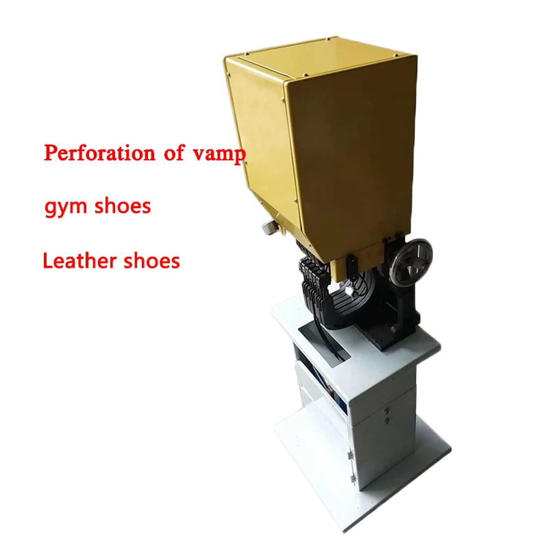 

Punch machine vamp leather sneakers leather shoes perforated shoelace hole position perforated vamp pinhole 220V