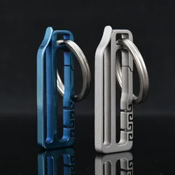EDC Pure Titanium TC4 Hanging Spring Buckle Backpack Belt Clip Key Chain Car Pendant Key Holder for Men