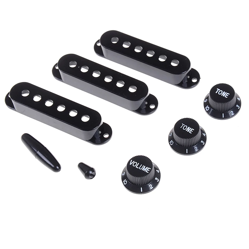 1Set Guitar Parts Electric Guitar Pickup Cover Volume Tone Knob Switch Tip Set