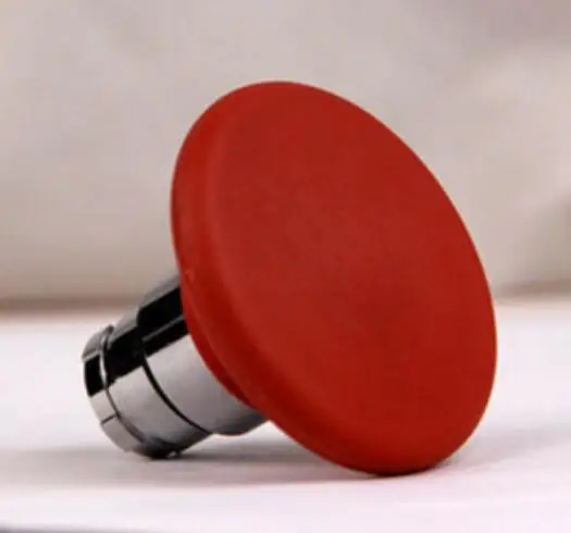 Cabeça de botão do cogumelo zb2br4c | 60mm | metal | vermelho