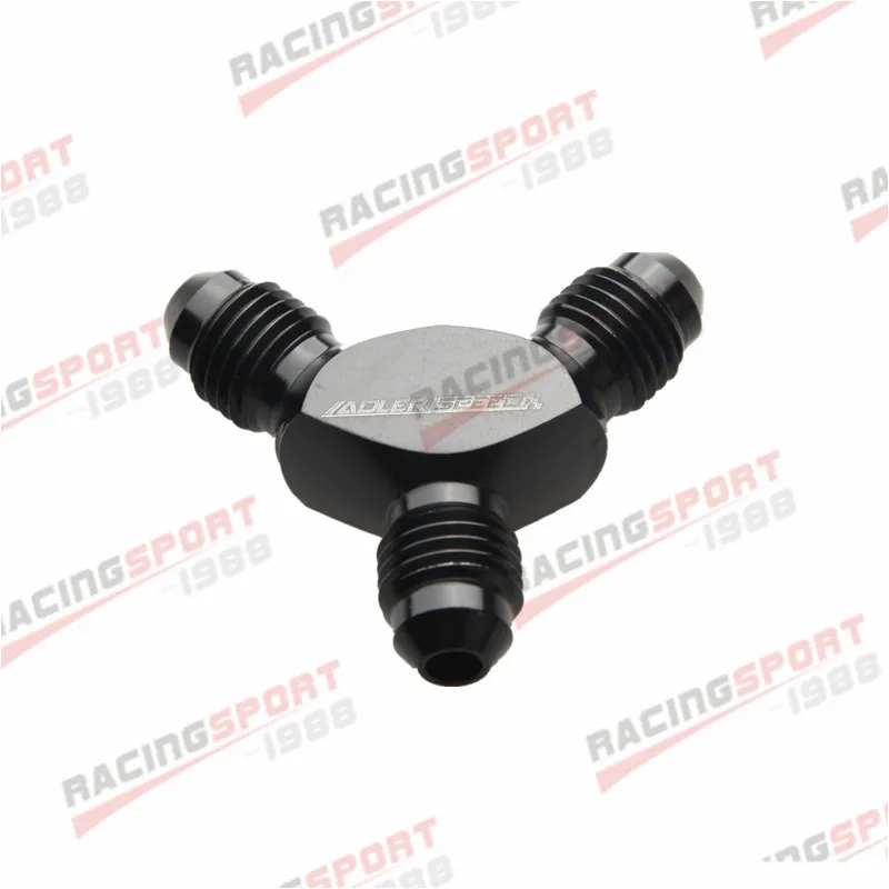 New AN4 AN-4 X AN4 AN-4 X AN4 AN-4 Y Block Adapter Fitting Aluminum Black