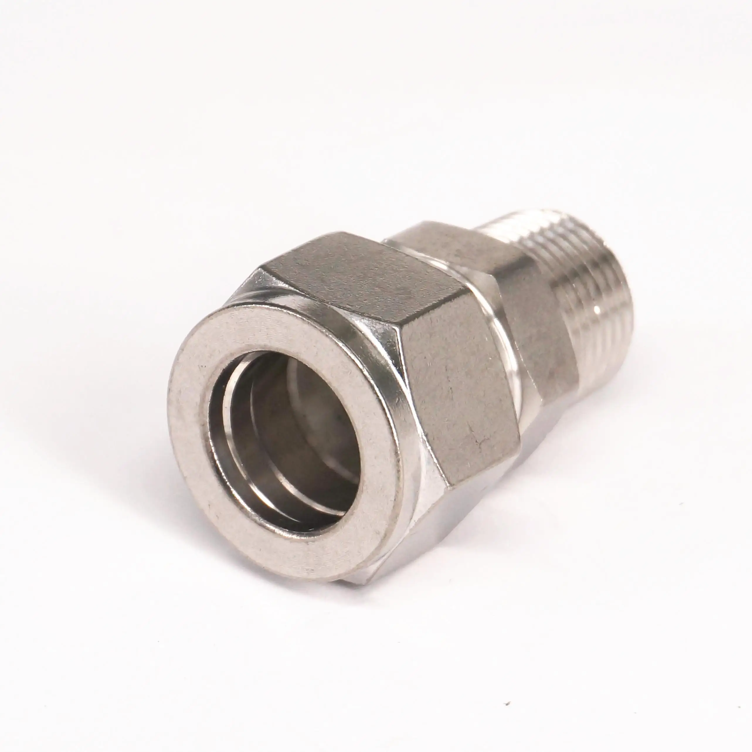 1/2 "Npt-Fit Tube Od 18Mm 304 Rvs Mouw Beentje Pneumatische Connector Montage