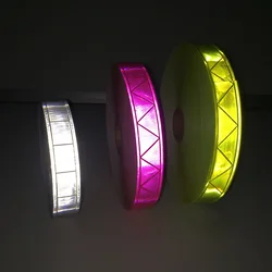 PVC Night Reflective Warning Strip Garment Auxiliary Material Fluorescent Reflective Tape For Road Traffic