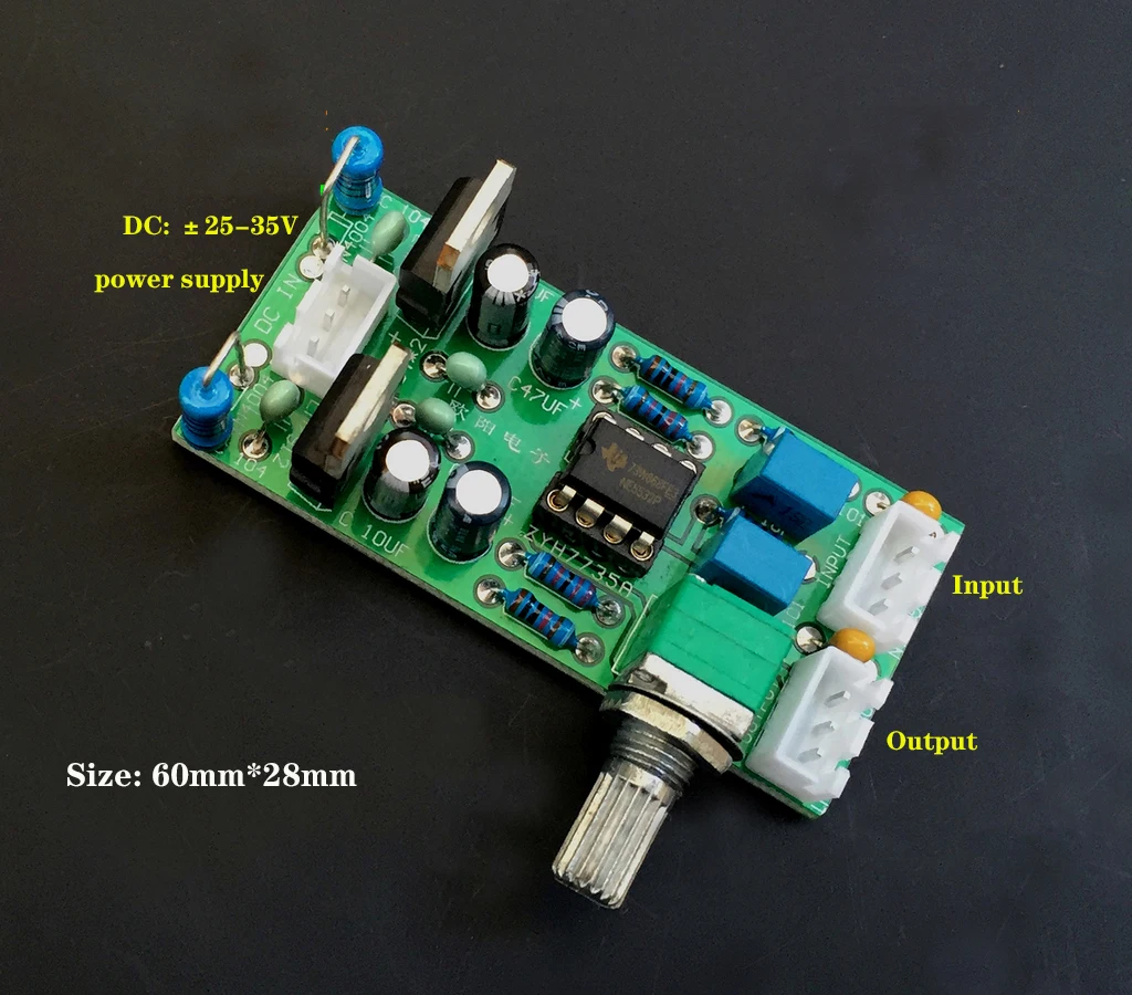 Versione ad alta tensione pre-scheda NE5532 (alimentatore condiviso con scheda amplificatore di potenza)