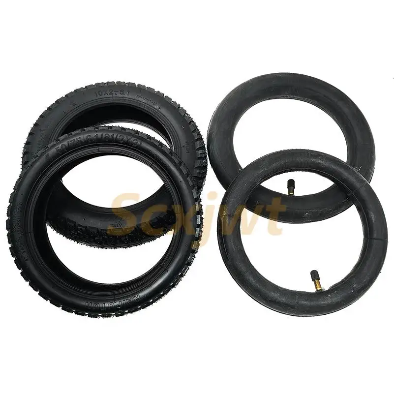 10 Inch 10x2-6.1 Tubeless Tyre Off-roads Tire For Xiao*mi M365 Electric Scooter Durable Wearproof Replaceable  Accessorie