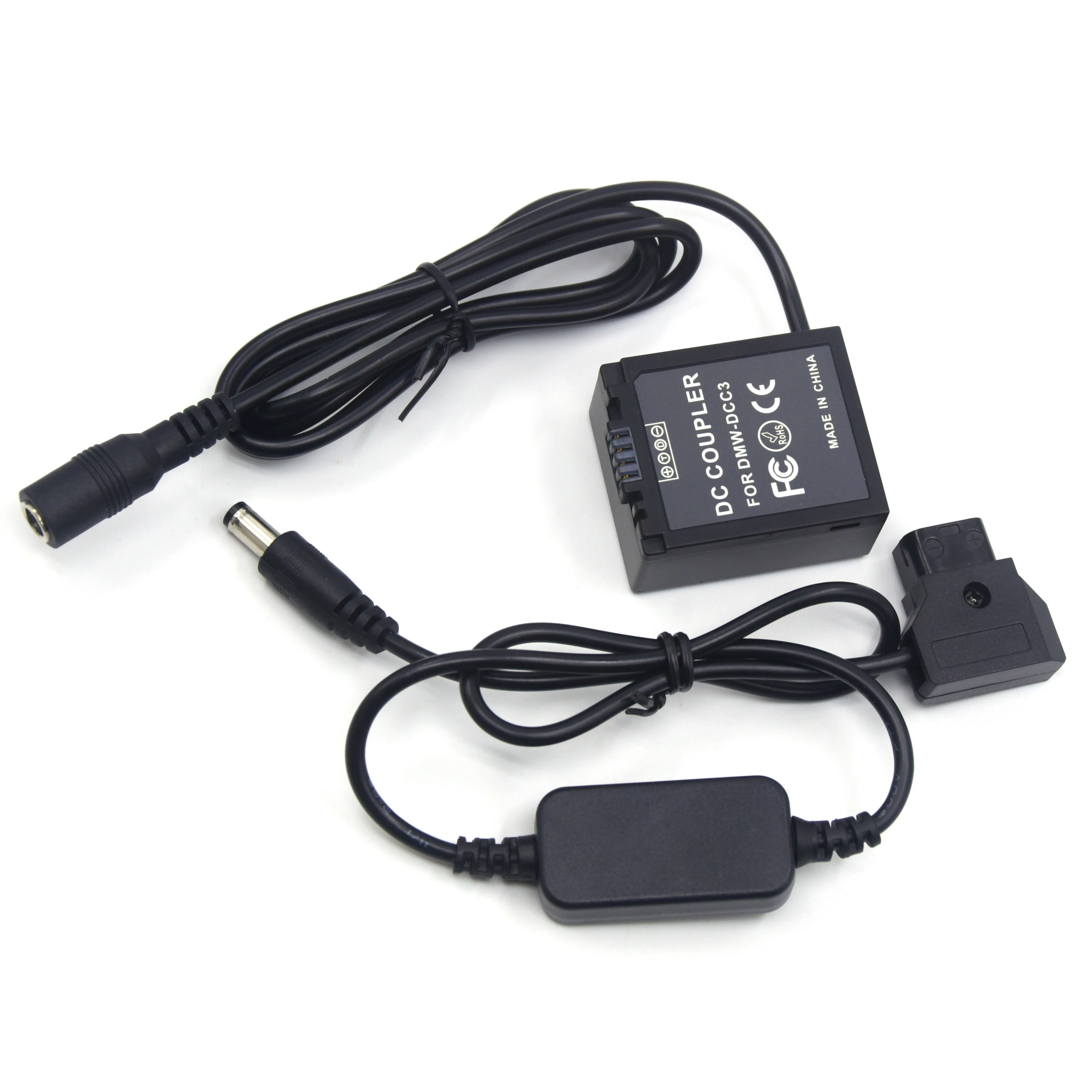 D-tap step-down kabel zasilający + DMW-BLB13 DMWBLB13 Dummy Battery DCC3 DC łącznik do Panasonic G1 GH1 GF1 G2 G10