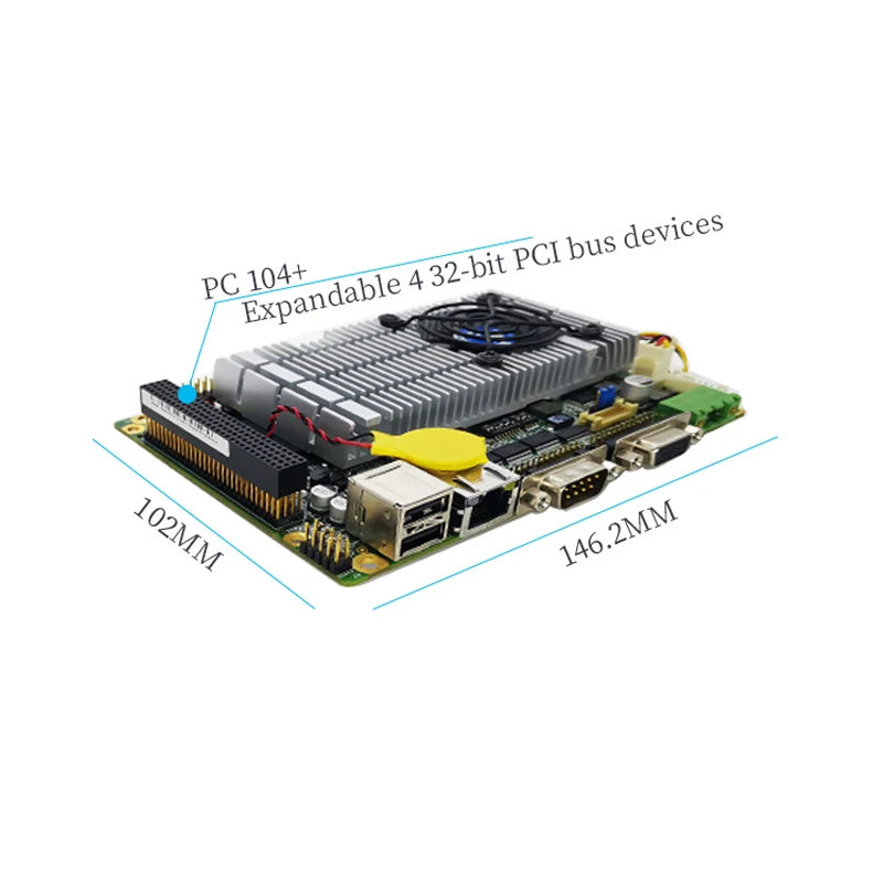 3,5 "sbc intel atom d525 eingebetteter Industrie computer Single Board pci104