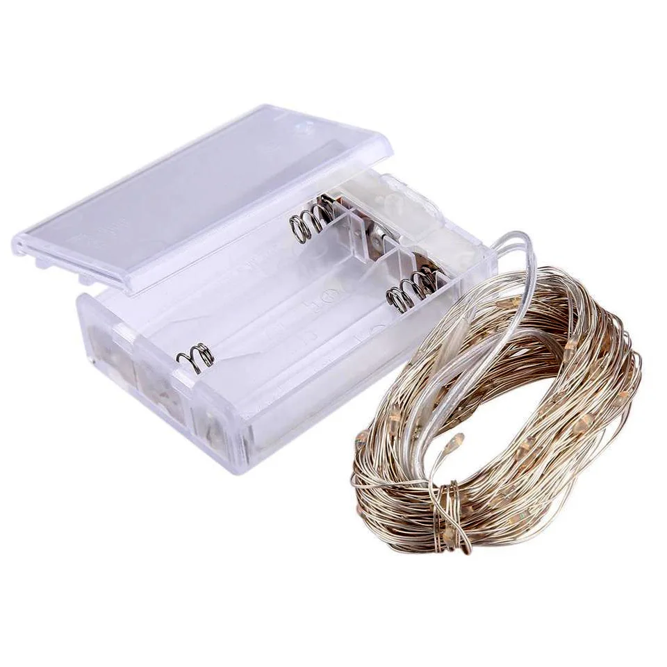 Kerstverlichting Battery Operated 100LED String Lights Usb Controle Timer Twinkle String Lights Vuurvlieg Lights String Waterdichte