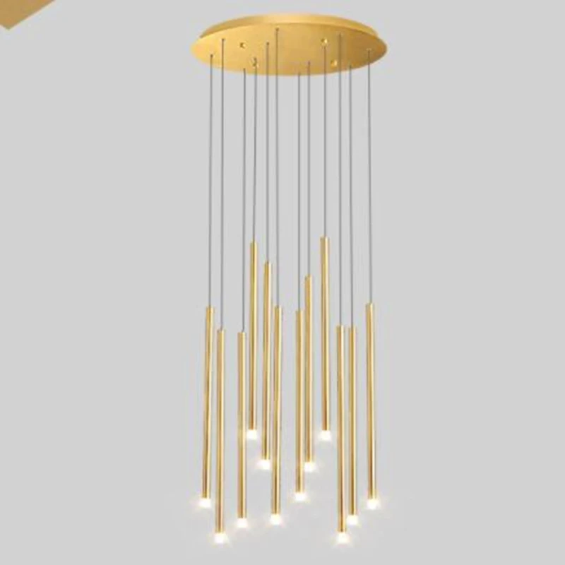 ouro minimalista led lustres de luz moderna casa deco escada pendurado lampada loft lustre industrial iluminacao interior lustres 01