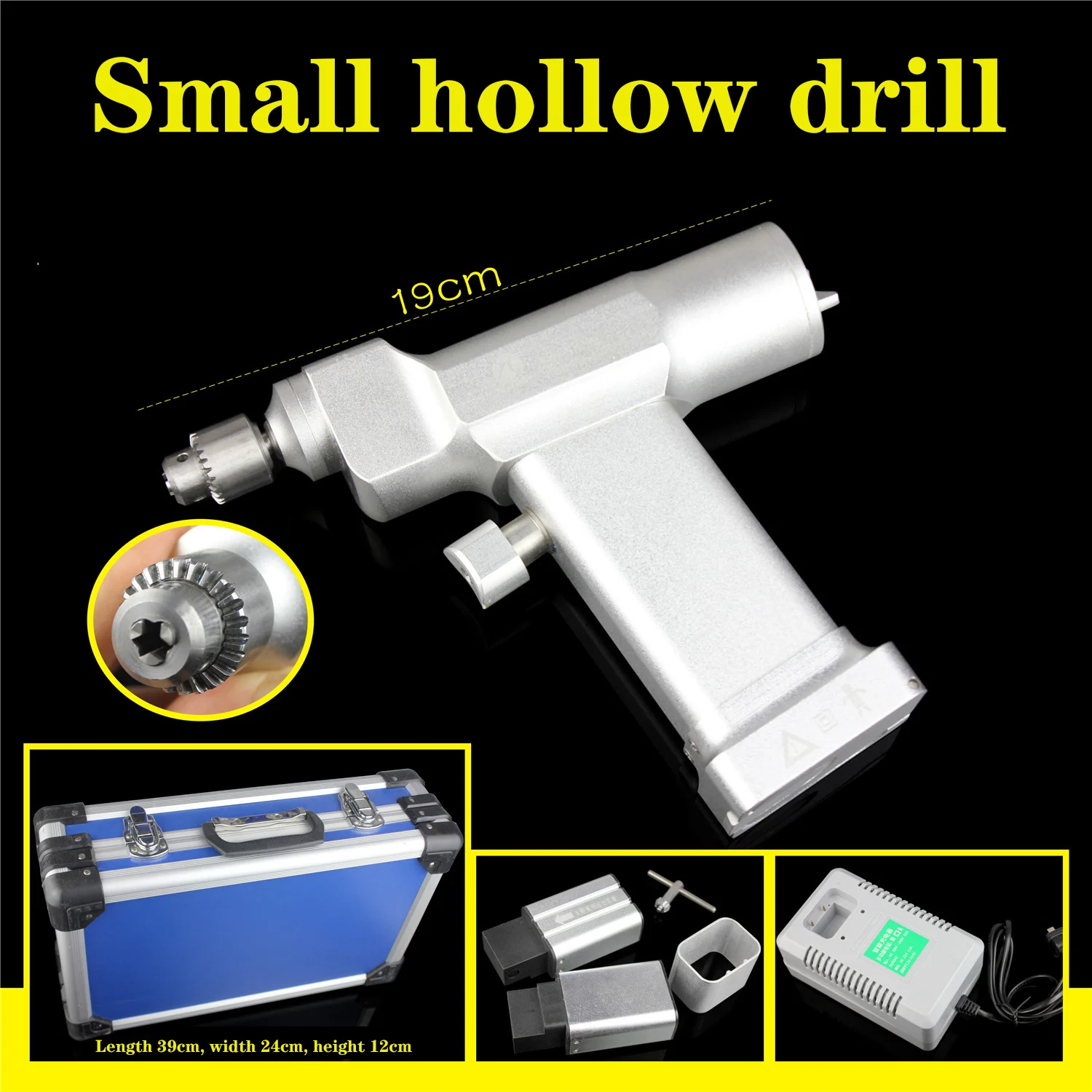 

Orthopedic instrument medical small electric hollow bone drill power high temperature pressure sterilization animal veterinary