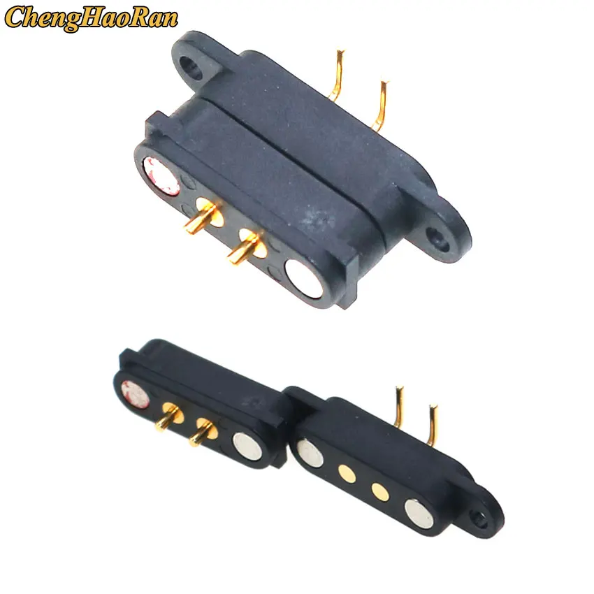 15models 15pairs Magnet Spring Loaded Pogo pin connector 2/3/4/5pin through holes PCB Mount male female DC Max.Power Charge