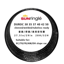 Sunringle sun DUROC 30 35 40 50 sd37 42 27.5/29 Inch Mountain Tubeless Soldering Rim  32H 28H Hoops  Width Aluminium rims