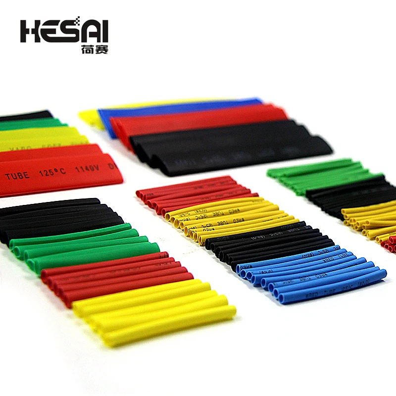 164PCS Colorful  Polyolefin Shrinking Assorted Heat Shrink Tube Wire Cable Insulated Sleeving Tubing Set