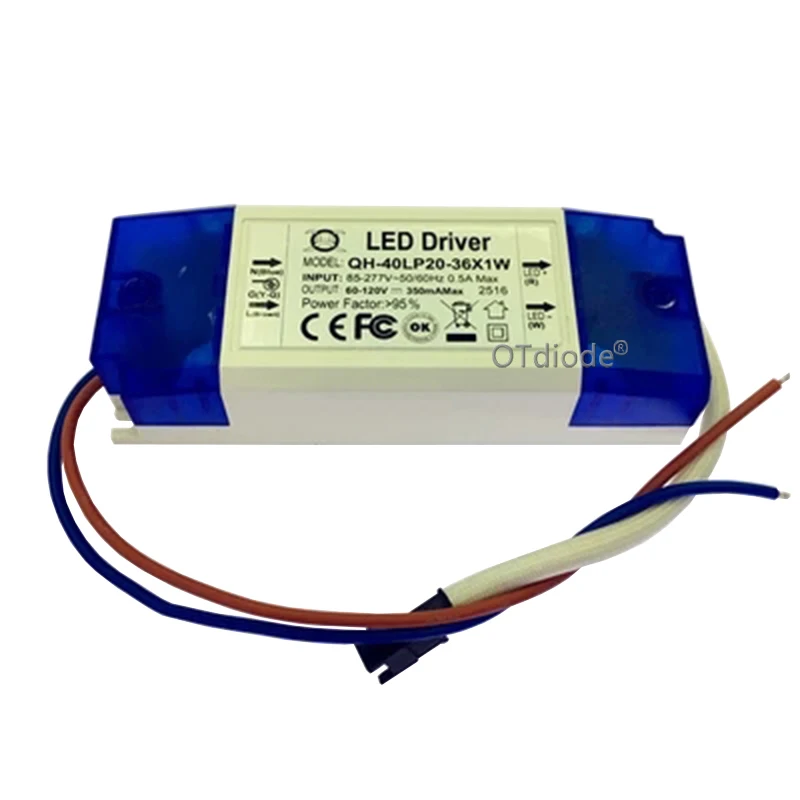 5pcs 20W 30W 40W LED Driver 20-36x1W 300mA DC60-120V High Power LED Powr Supply For Floodlight 10 orders