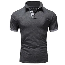 Wysokiej jakości 2020 nowe męskie koszulki polo z krótkim rękawem Casual-Design marki bawełniane polo Homme moda letnia odzież sportowa męska bluzka