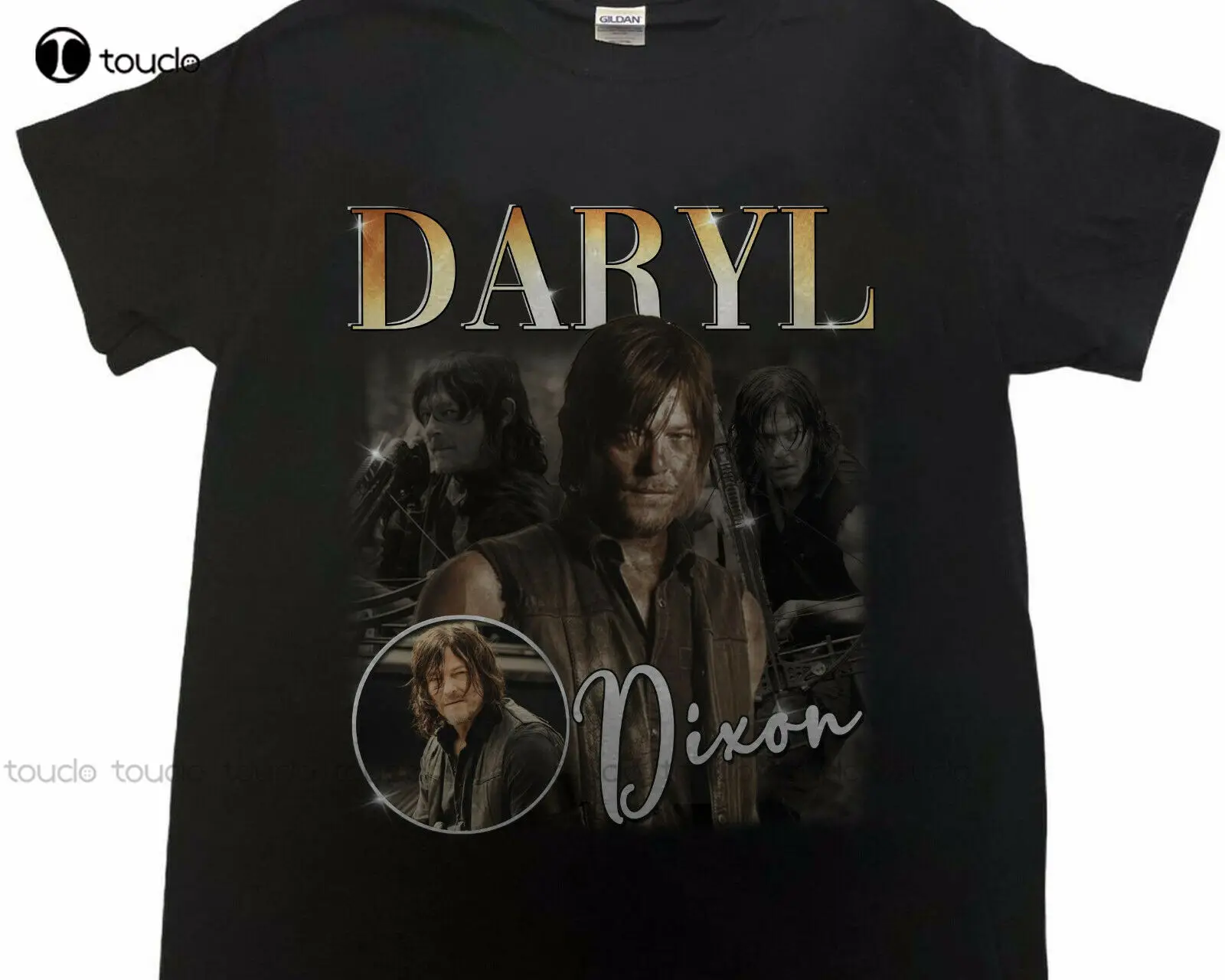 New Q032411 Daryl Dixon The Walking Dead Norman Reedus 90S Vintage T-Shirt Cotton Tee Shirt