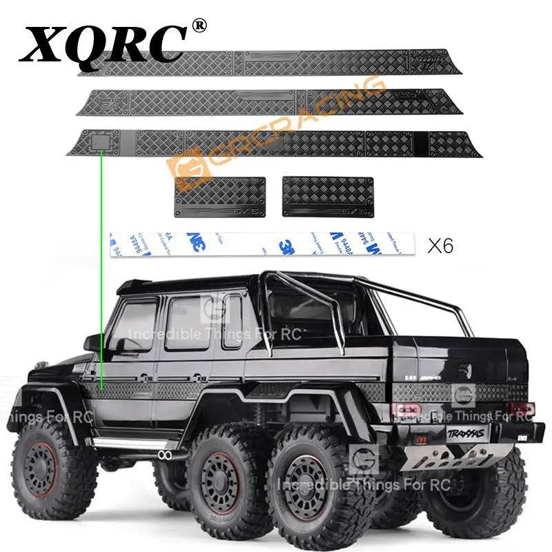 

GRC car shell large surround stainless steel decorative panel suitable for 1/10 Trx-6 G63 Trx-4 G500 modification accessories