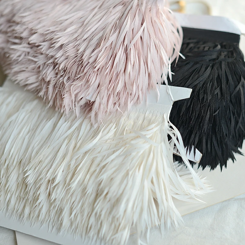 9.5cm Wide Chiffon Fringe, DIY Sewing Fringe, pink