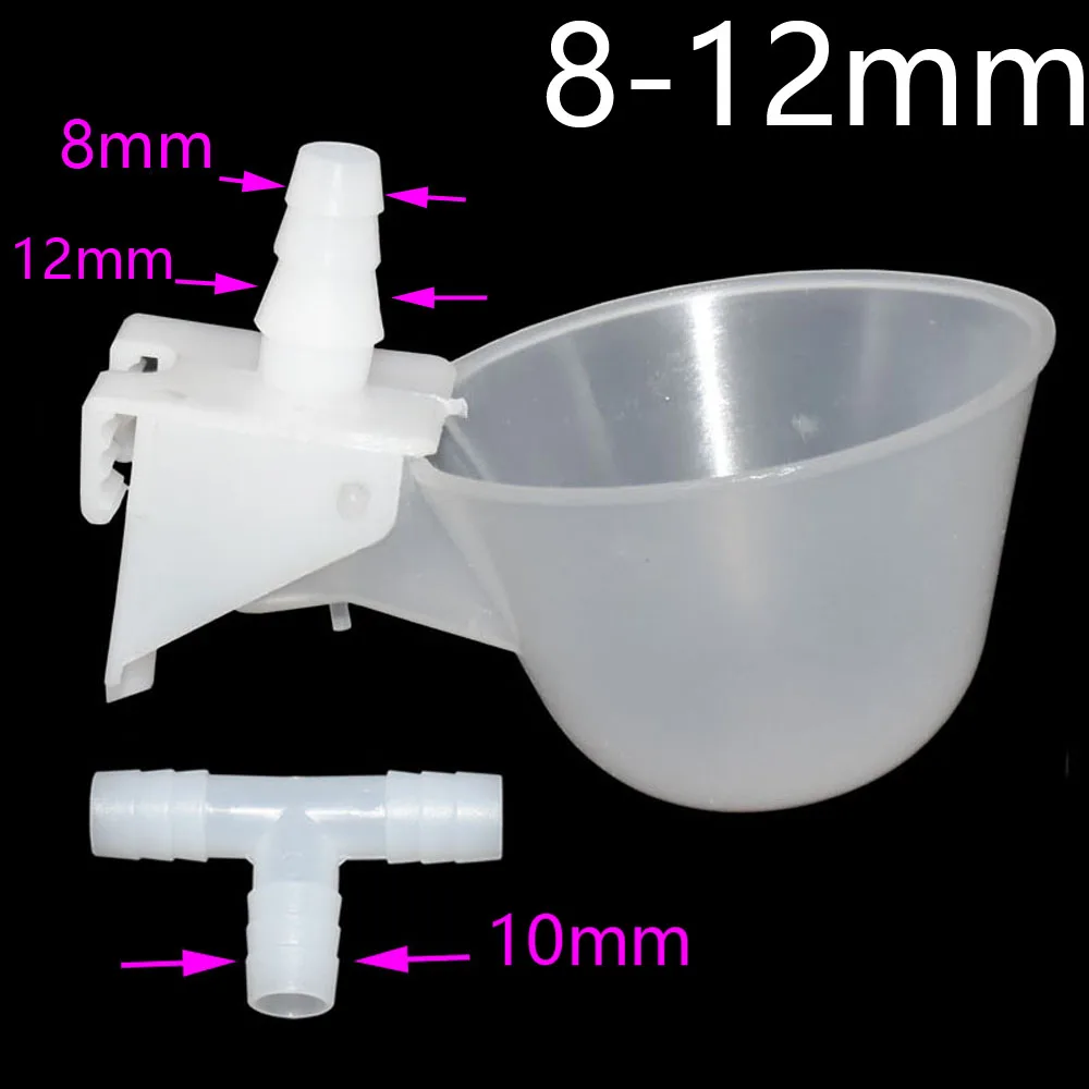 20 Pcs 10 MM Bird Pigeon Waterer Bowl Automatic Drinker Fountain Poultry Bird Feeder Quail Water Hanging Cup Poultry Supplies