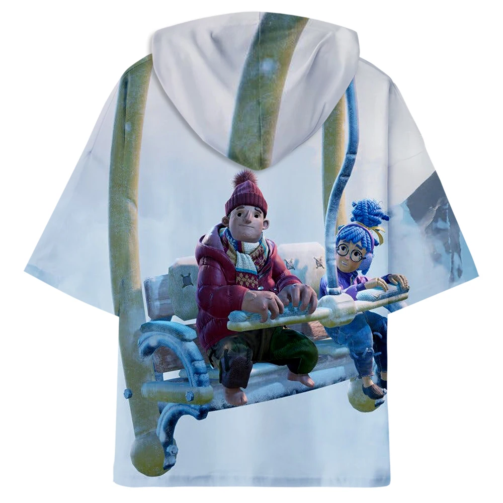 It Takes Two Hooded T-shirt 3D Printing Women Men Hooded T-shirts Short Sleeve Harajuku Streetwear Summer New