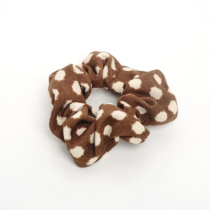 2021 New Arrived Girls Leopard Scrunchies 6pcs/lot Hairband Panther Ponytail Holder Elastic Hair Bands Chouchou Hair Accessories