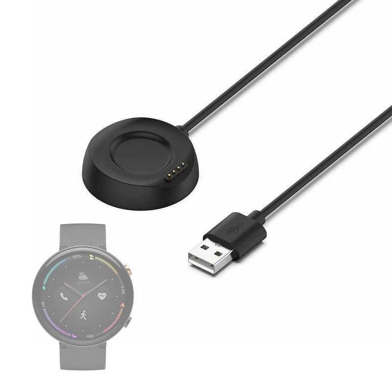 Smartwatch Dock Charger Adapter USB Charging Cable for Amazfit Nexo Watch A1807 A1817 Sport Smart Wristwatch Charge Accessories