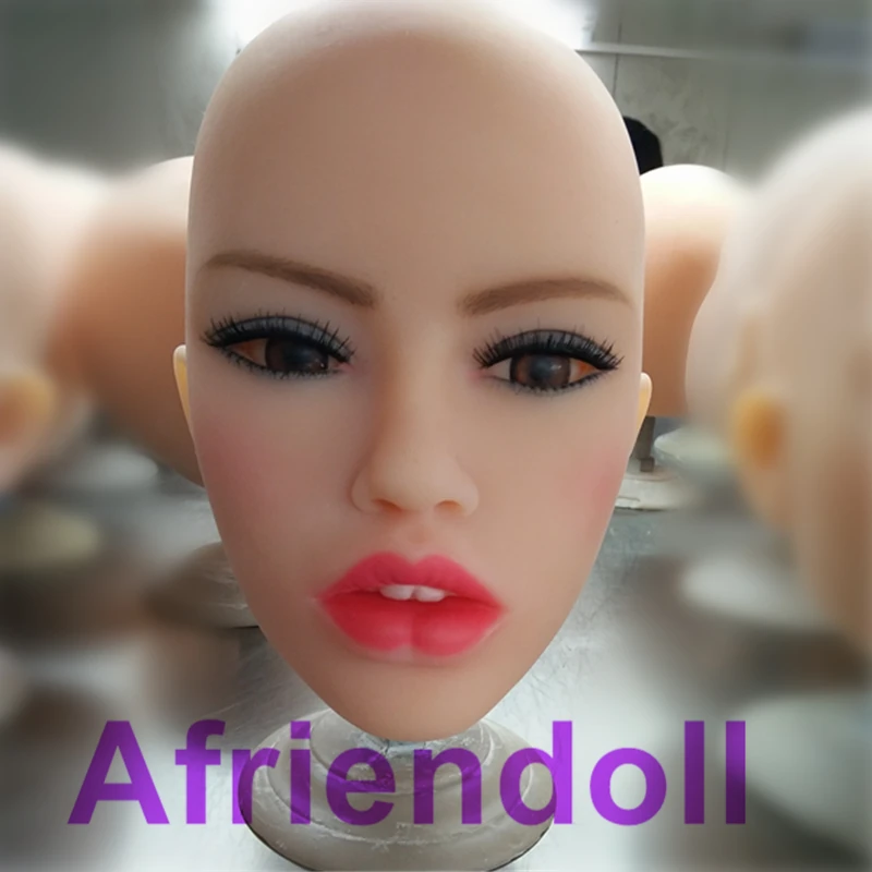 

Z7-12 Type Lifelike Sex Doll Head, Silicone Material, Metal Frame, Beautiful Facial Features, Enjoy The Oral Sex Of Love Dolls