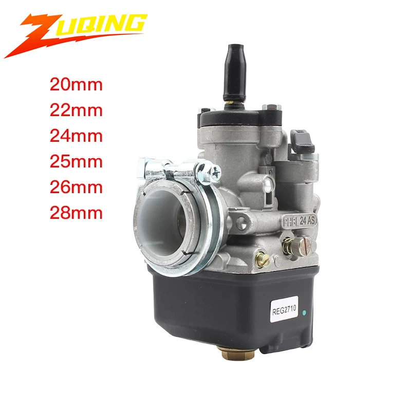 Motorcycle Flat Curtain Carburetor Enduro Tuning Moped for Dellorto PHBL 20 24 25 26 28mm 2 Stroke Engine Motocross Spare Parts