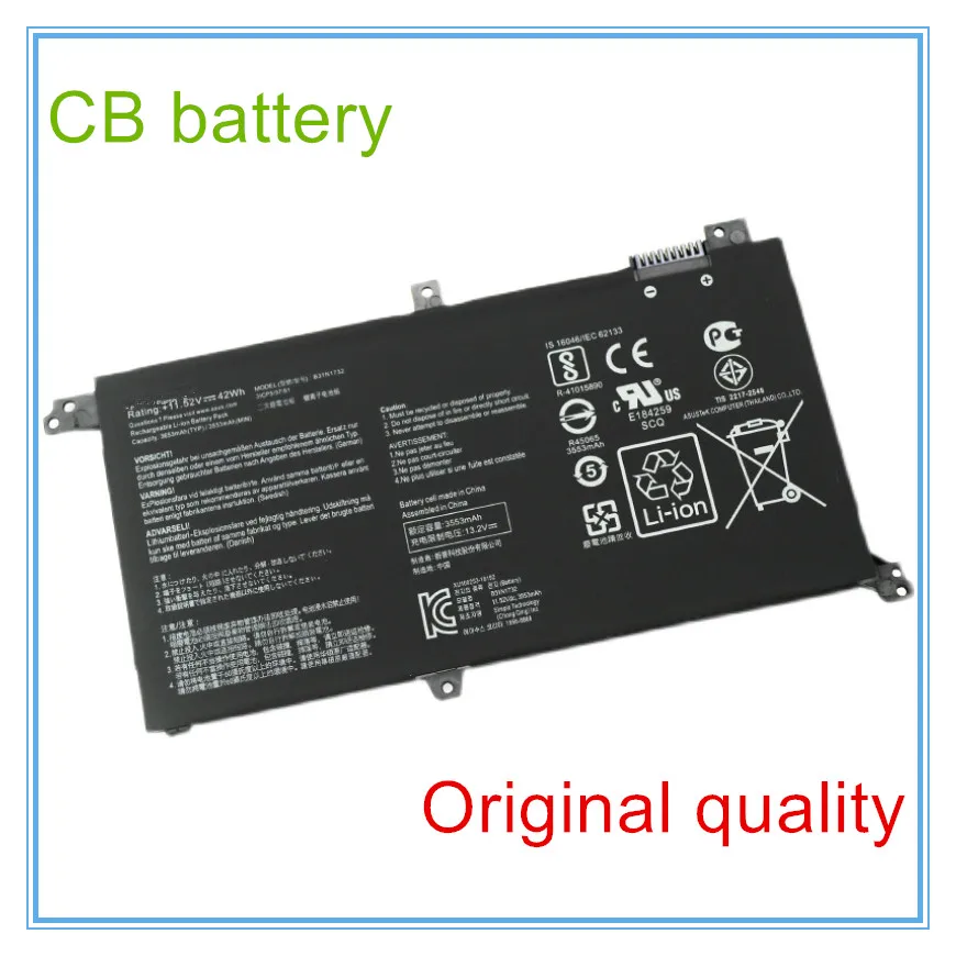 Original quality Laptop Battery B31N1732 11.52V/42Wh/3653mAh For  S14 S430FA-EB021T S430UA-EB015T S4300F Mars15 VX60GCP