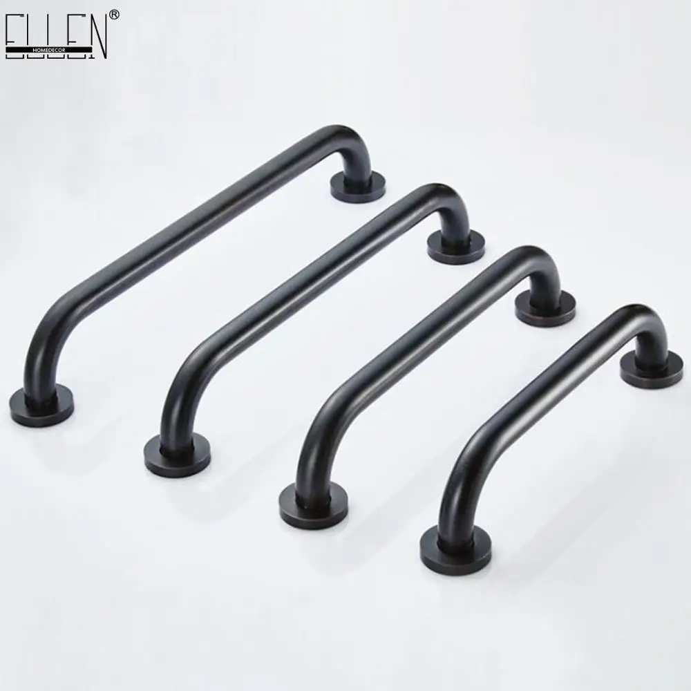 

Vidric Bathroom Black Grab Bar 30cm/35c/40cm/50cm Copper Oil Rubble Bronze Finished Safe Grab Bar Toilet for elderly