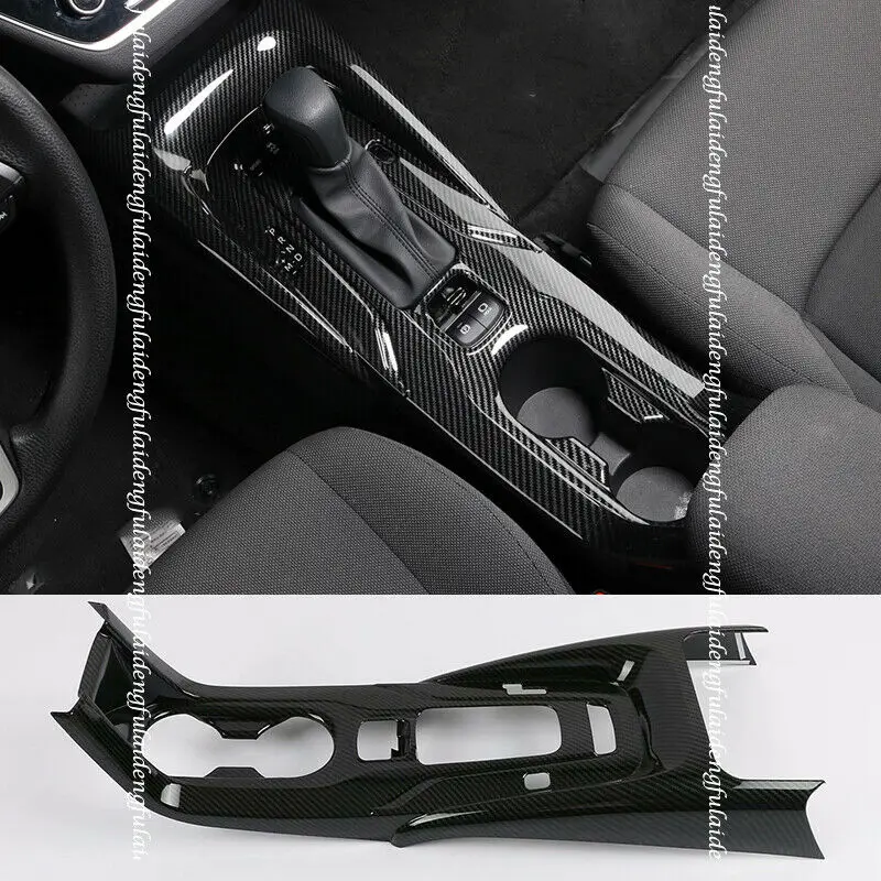 For Toyota Corolla 2019-2021 Carbon fiber Look central console Gear shift panel Moulding Cover Trim Car Accessories