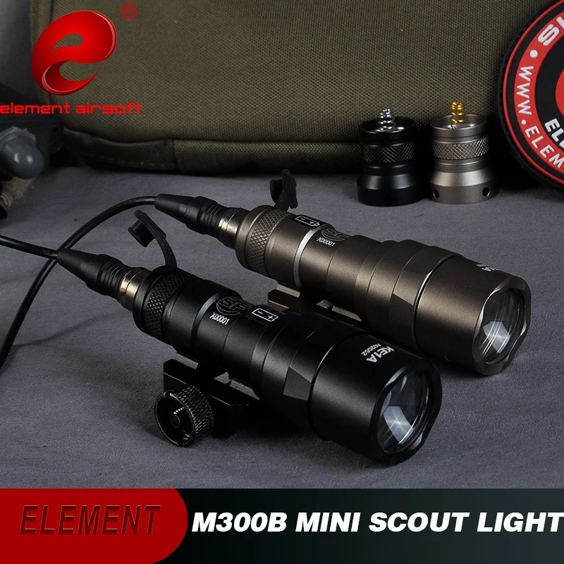 Element Airsoft Tactical Light Surefir M300 Gun Flashlight Dual Output Mini Hunting Lamp M300B Surefir Weapon Gun Light EX358