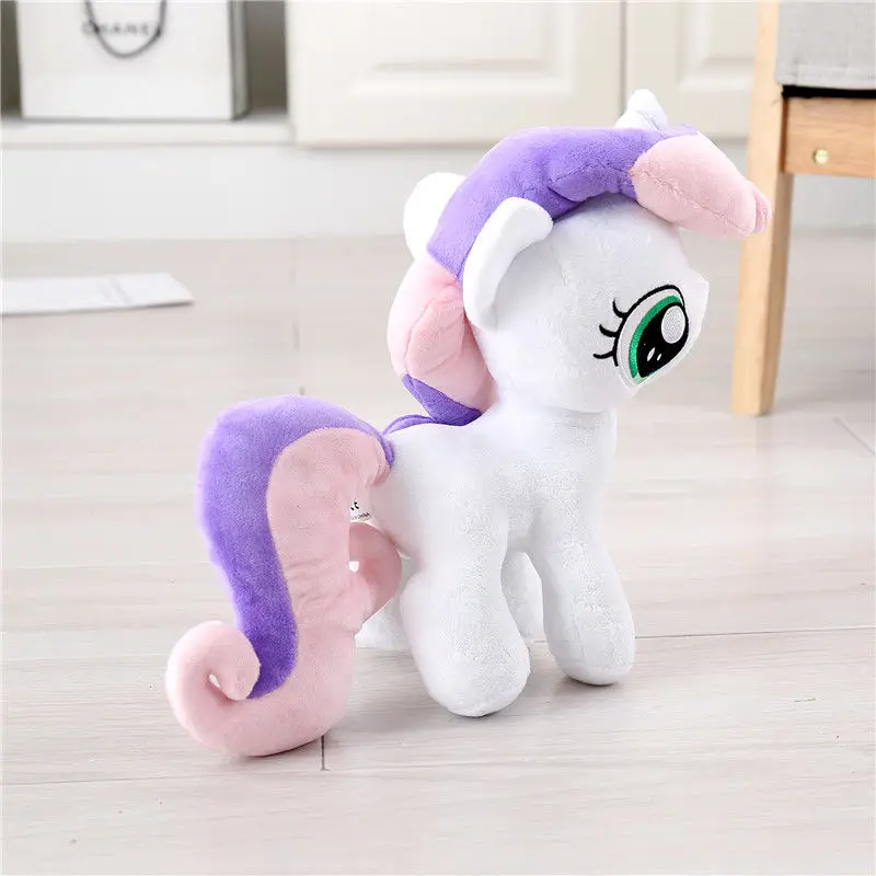 3Pcs/Set Anime Scootaloo Apple Bloom Sweetie Belle Cartoon Horse Plush Doll Stuffed Toys 10\