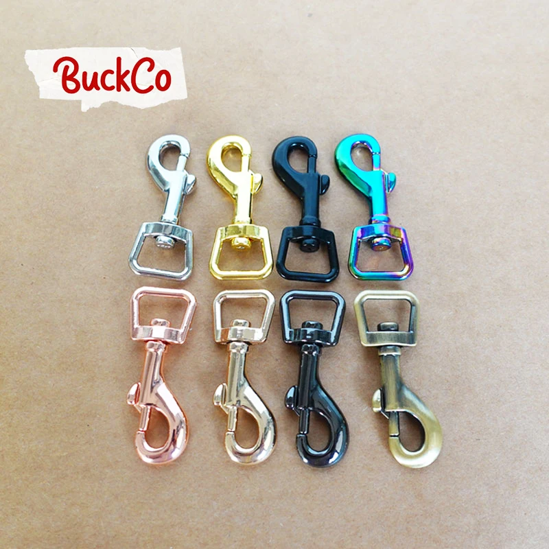 100pcs/lot 15mm Metal Nickel Plated Quick Release Buckles For Dog leash Outdoor Backpack Collar-Strap DIY Accessory 8 colours