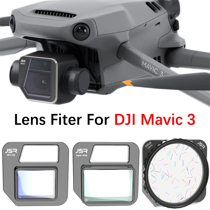 

For DJI Mavic 3/3 Cine Drone Gimbal Camera Lens Brushed Streak Filter DF1.15X Anamorphic Lens Super Wide Angle Lens Accessories