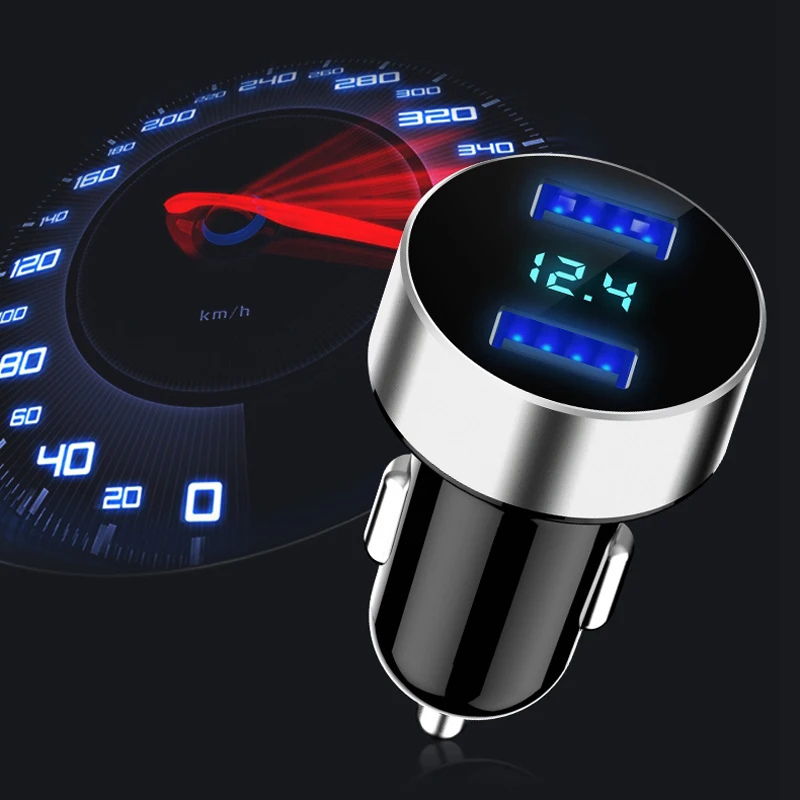 3.1A Dual USB Car Charger Accessories for Volkswagen vw POLO Tiguan Passat Golf EOS Scirocco Jetta Bora Lavida Touareg Touran