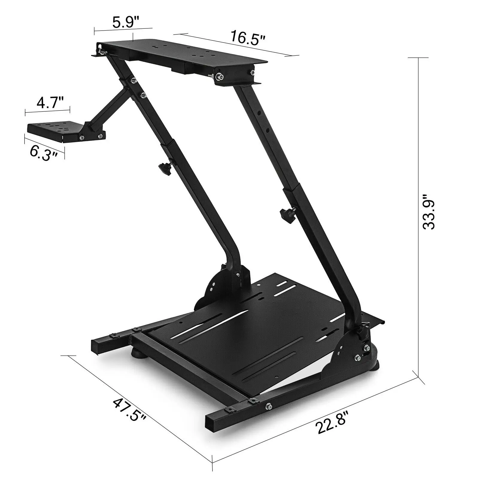 Imagem -06 - Suporte de Volante de Corrida com Altura Ajustável para Logitech G25 G27 G29 G920 Simulador de Corrida para Jogos