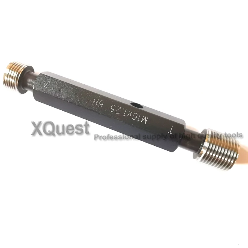 Imagem -04 - Rosca Pluge Calibres M16 M16x1.25 Mão Direita Métrica Fina Rosca Interna Plug Calibre Ferramentas M16x1 M16x2 M16x1.5 M16x0.75 6h