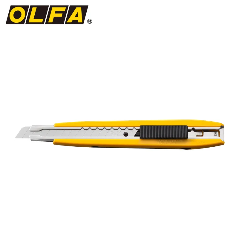 Giapponese originale 208B di OLFA autobloccante con la scatola di immagazzinaggio dell\'interruttore 9mm 2-in-1 piccolo coltello pratico DA-1