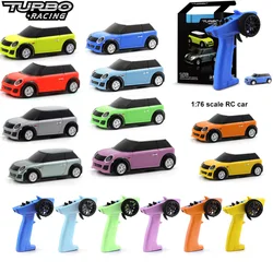 Turbo Racing 1:76 Colorful RC Car Mini Full Proportional With Remote Electric RTR Kit Control Toys For Kids and Adults