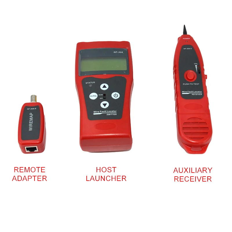 NF-308 Line Finder Tester Network Cable Length Phone Checker Locator LCD Display