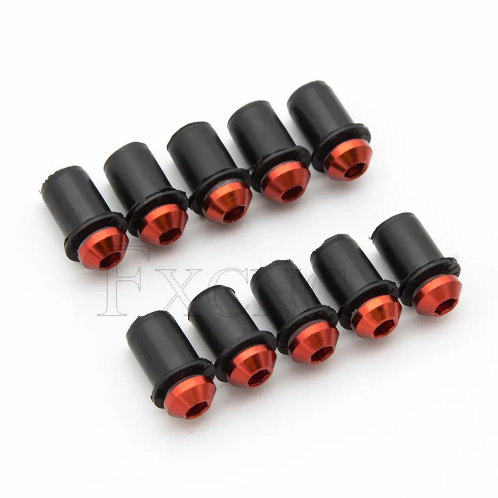 10PCS 5mm Windscreen Windshield Bolt Screw Kit For Ducati Monser 400 600 900 620 695 796 797 821 S2R S4R HYPERMOTARD Scrambler