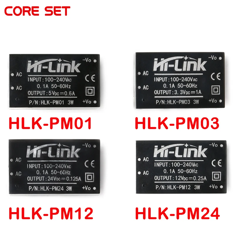 AC-DC isolation switch power module 220V to 3.3V/5V/12V/24V HLK-PM01 HLK-PM03 HLK-PM12 HLK-PM24 power supply module