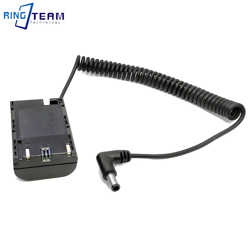 For Canon EOS 5D Mark II Mark III Mark IV  DR-E6 Dummy Battery Male Elbow 5521 To TYPE-C Female 8V Step-Down Spring Wire