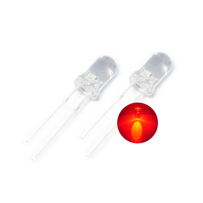 100pcs 3MM Led white/blue/red/yellow/green/pink/purple light bulbs / 3MM White Colour LED emitting diode F3 White/UV LED
