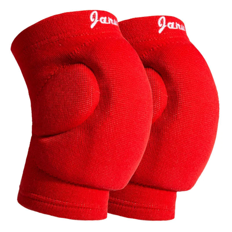 JANUS 1 Pair Elastic Thickening Kneepad Dance Yoga Volleyball Extreme Sports Knee Pads Brace Support Basketball Knee Protector