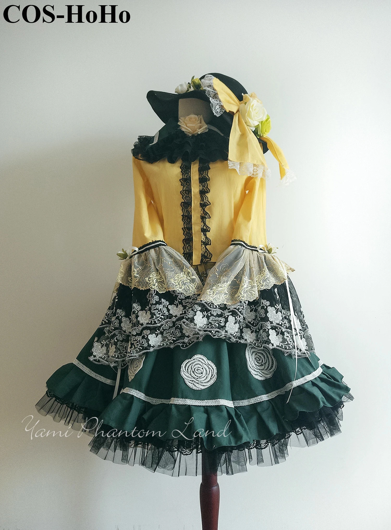 

COS-HoHo [Customized] Anime Touhou Project Komeiji Koishi Lolita Dress Elegant Uniform Cosplay Costume Halloween Party Outfit